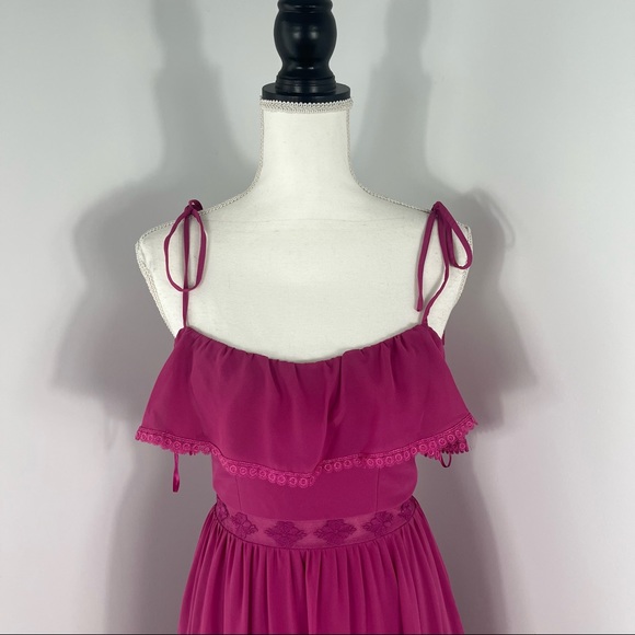 NEW Dress the Population Dream midi tiered dress - Picture 3 of 10